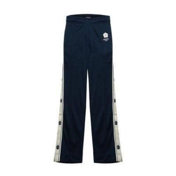 KENZO Seasonal Track Pants Men's XL Midnight Blue Boke Flower Relaxed Fit RT745 - Picture 1 of 10